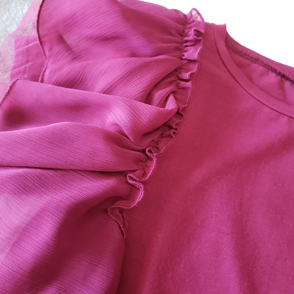 Ontwelfth Ruffle Sleeve Top - Picture 3 of 9